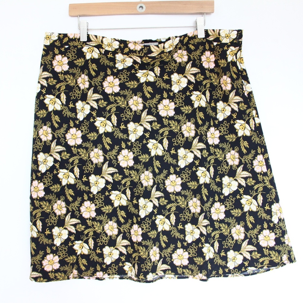 Loft Plus Size Short Skirt Women sz 18 Petite New 18P Floral Print Summer